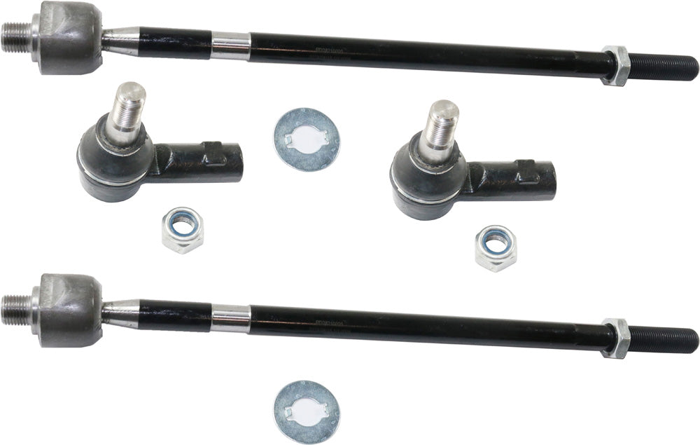 Front, Driver and Passenger Side, Inner and Outer Tie Rod Ends