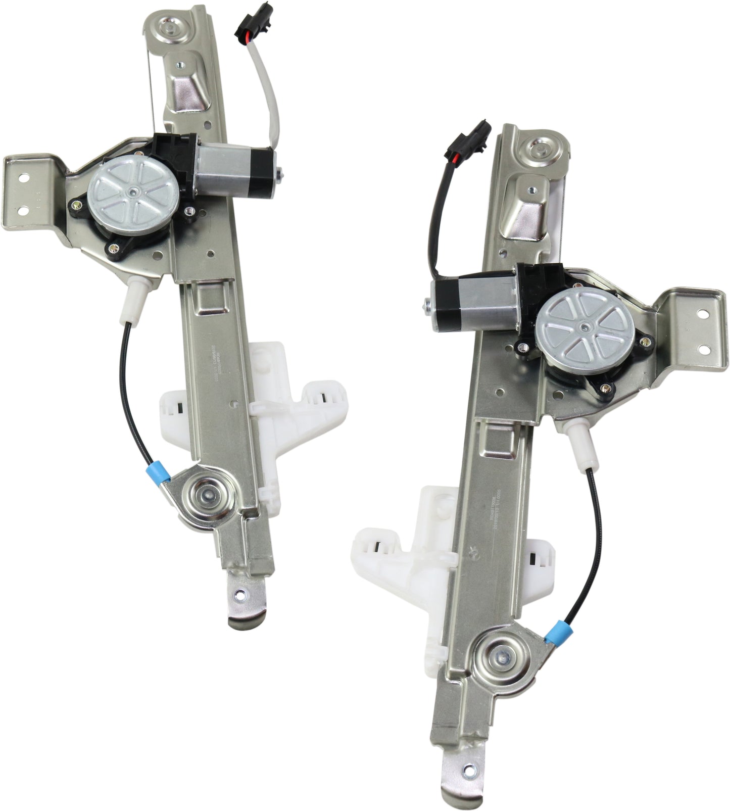 Rear, Driver and Passenger Side Power Window Regulator, With Motor