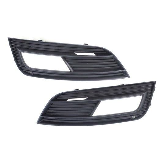Front, Driver and Passenger Side Fog Light Trims, Primed, For Models Without S-Line Package and Adaptive Cruise Control