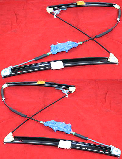 Front, Driver and Passenger Side Power Window Regulator, Without Motor