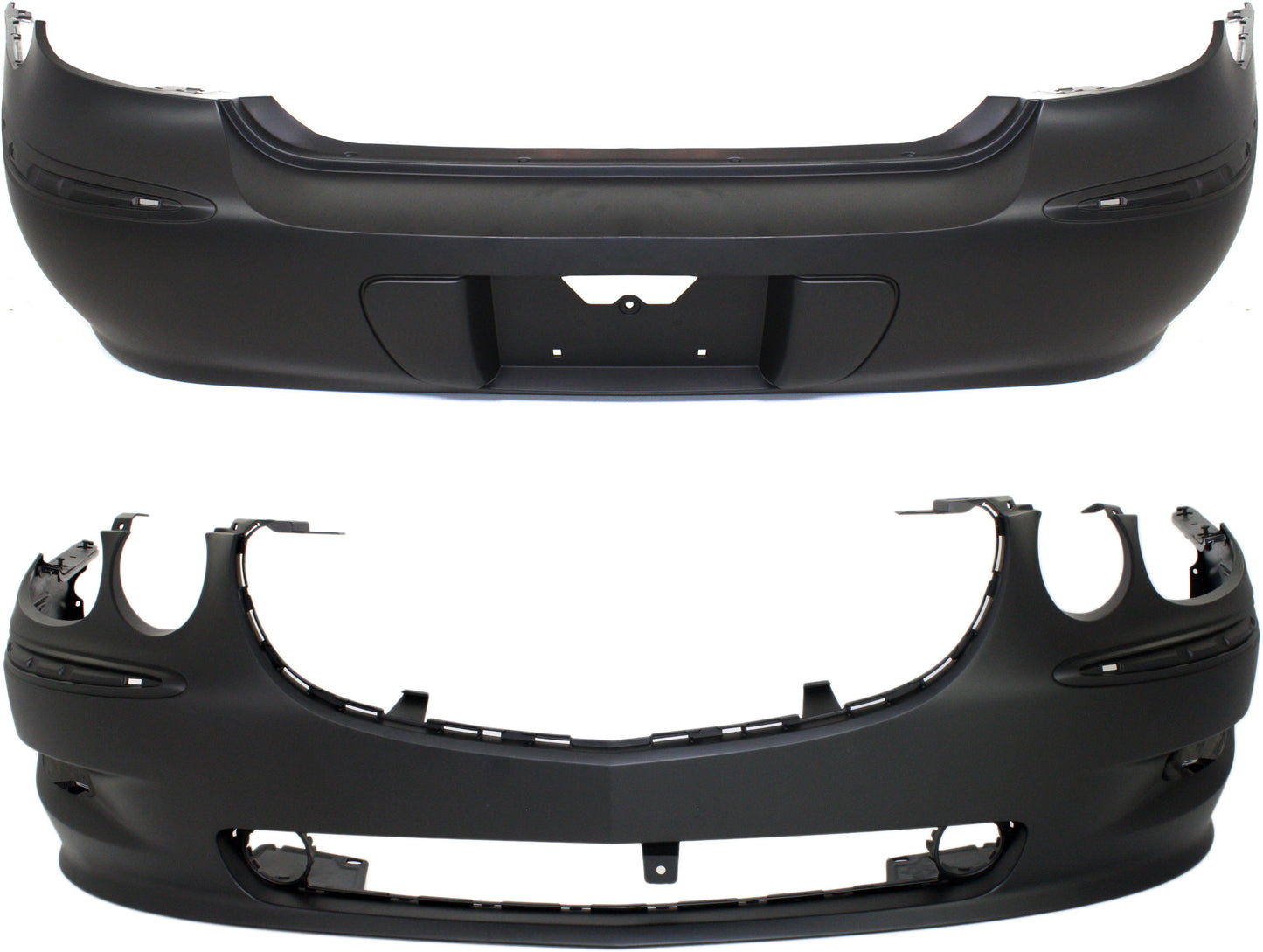 Front and Rear Primed Bumper Cover