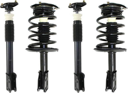 Front and Rear, Driver and Passenger Side Shock and Fully Loaded Strut