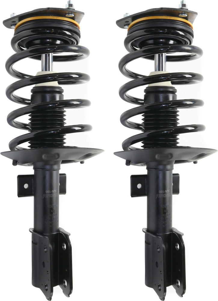 Front, Driver and Passenger Side Fully Loaded Strut, FWD