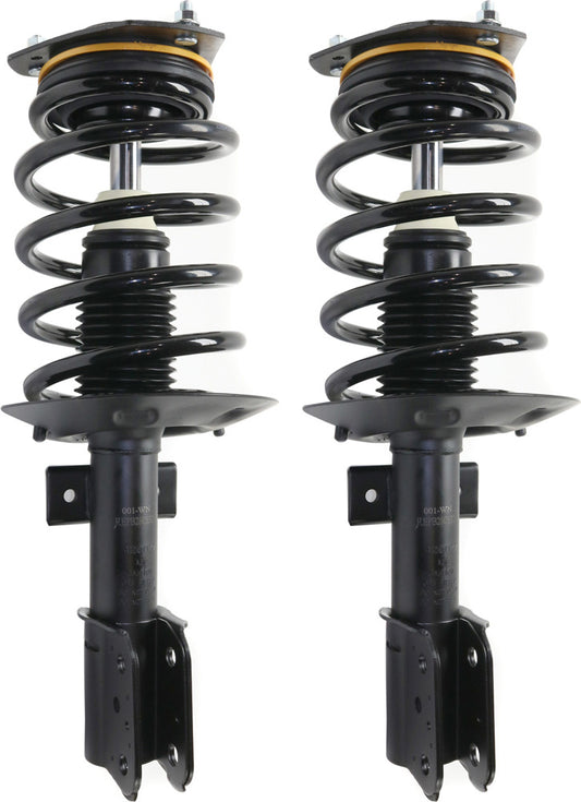 Front, Driver and Passenger Side Fully Loaded Strut, FWD