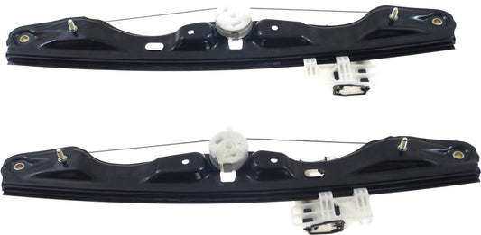 Rear, Driver and Passenger Side Power Window Regulator, Without Motor