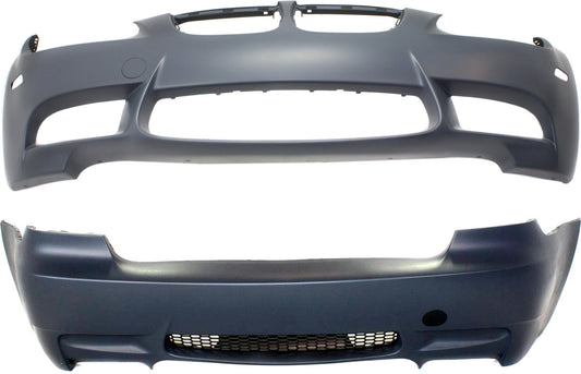 Front and Rear Primed Bumper Cover