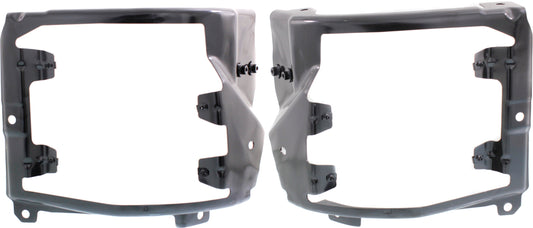Front, Driver and Passenger Side, Outer Bumper Brackets, 1-Piece Bumper
