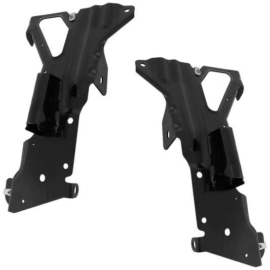Front, Driver and Passenger Side, Inner Bumper Brackets, With or Without Impact Skid Plate