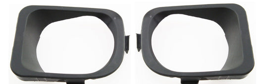 Front, Driver and Passenger Side Fog Light Trims, Primed, For Models With ABS