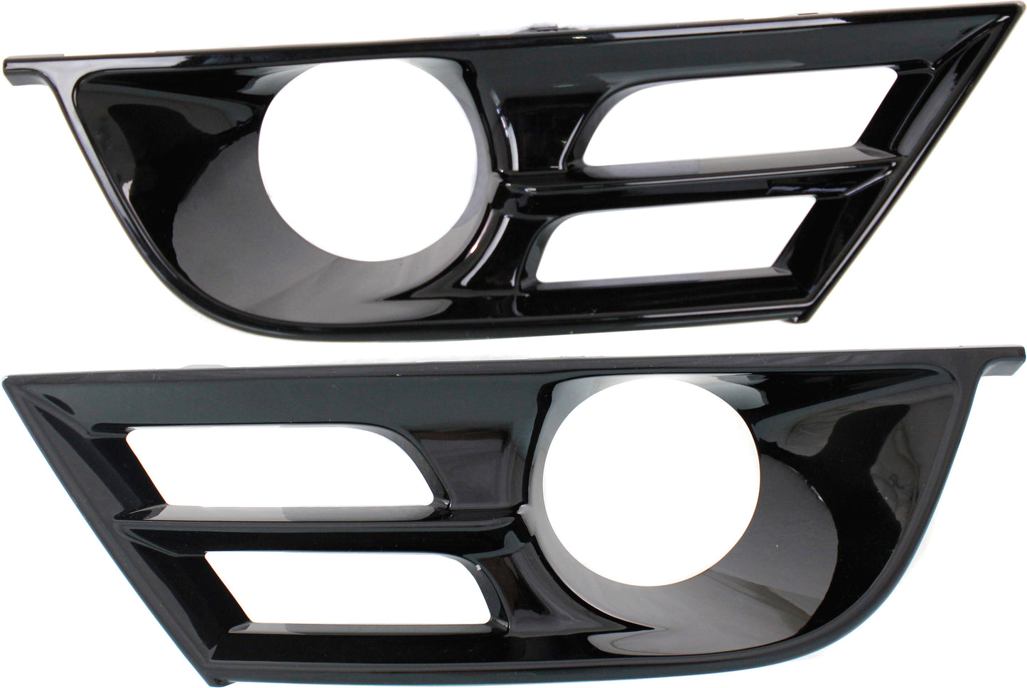 Front, Driver and Passenger Side Fog Light Trims, Primed, For Models With Adaptive Cruise Control