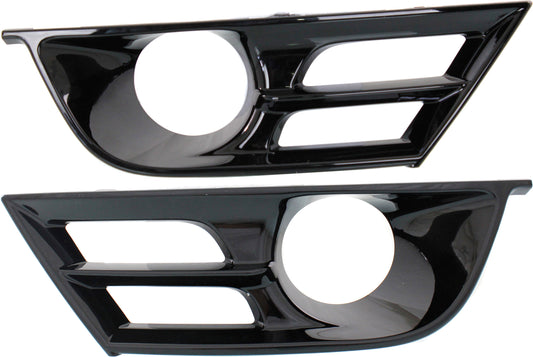 Front, Driver and Passenger Side Fog Light Trims, Primed, For Models With Adaptive Cruise Control