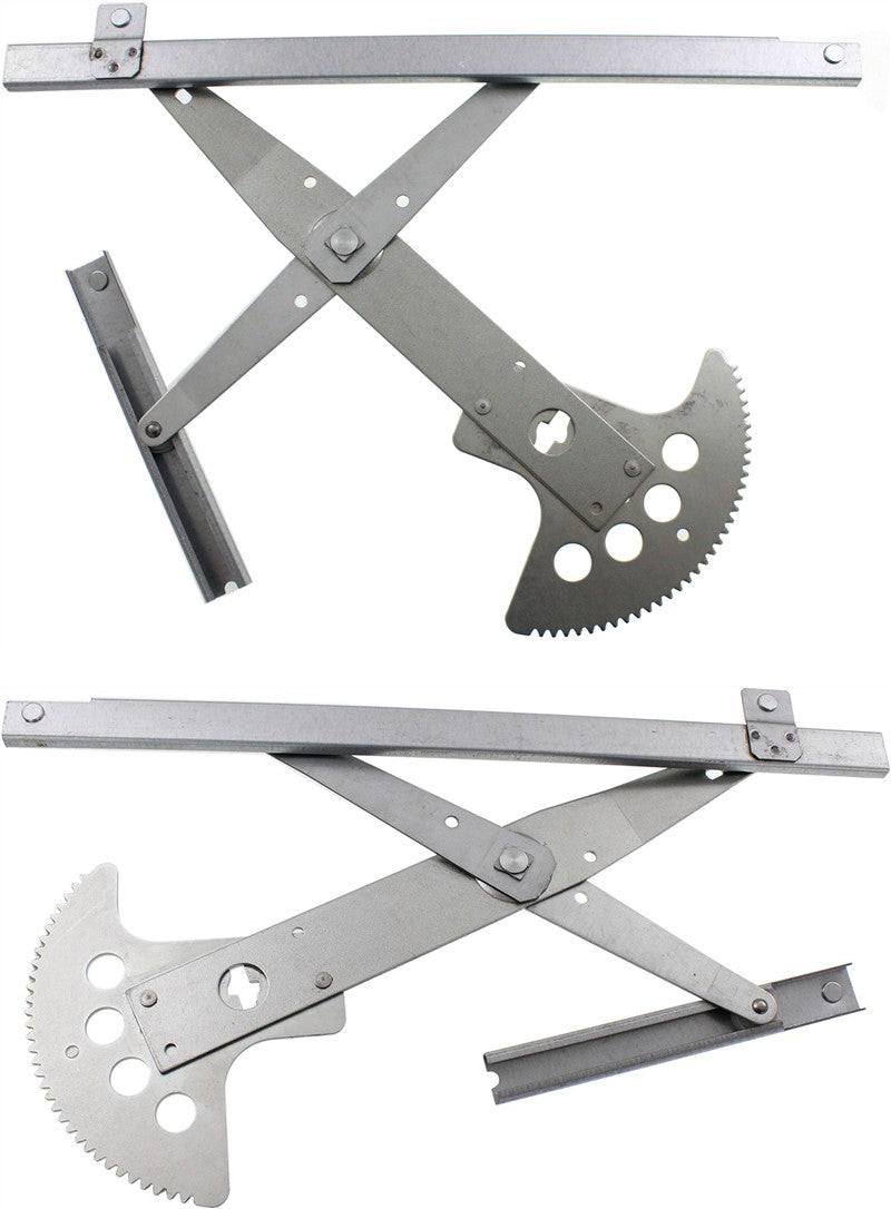 Front, Driver and Passenger Side Power Window Regulator, Without Motor
