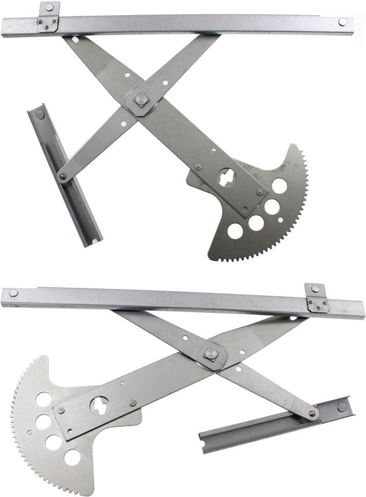 Front, Driver and Passenger Side Power Window Regulator, Without Motor