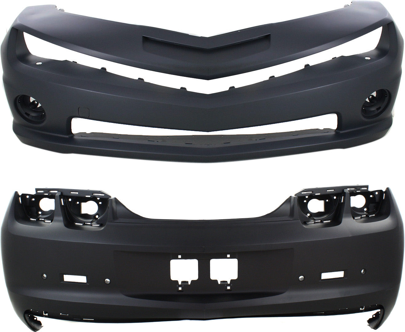 Front and Rear Primed Bumper Cover