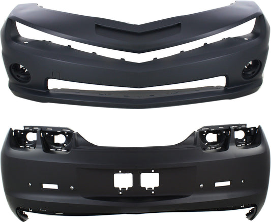 Front and Rear Primed Bumper Cover