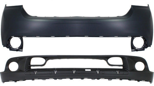 Front, Upper and Lower Upper - Primed, Lower - Textured Bumper Cover CAPA Certified