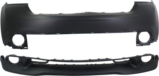 Front, Upper and Lower Bumper Covers, Primed