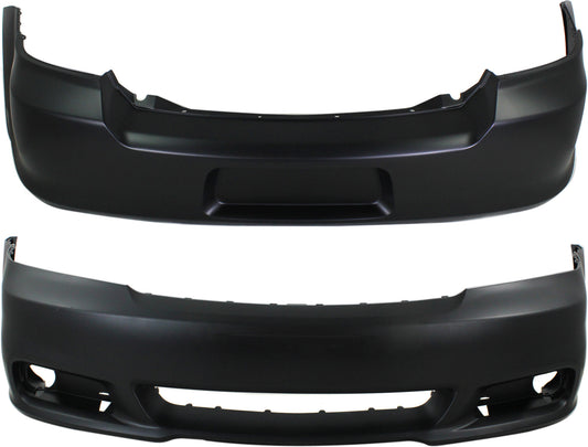 Front and Rear Primed Bumper Cover CAPA Certified