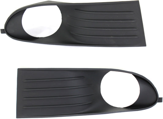 Front, Driver and Passenger Side Fog Light Trims, Primed, For Models Without Fascia