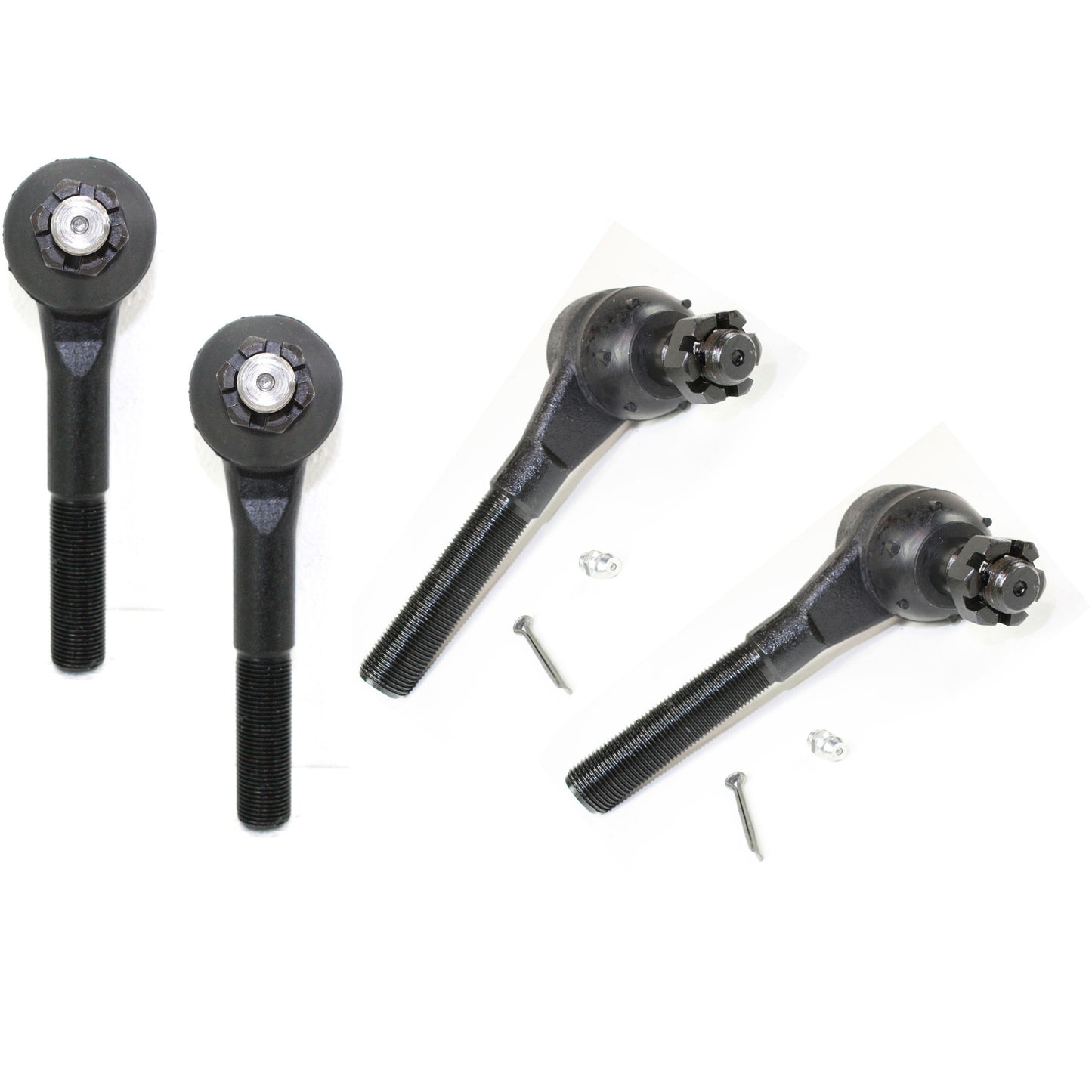 Front, Driver and Passenger Side, Inner and Outer Tie Rod Ends