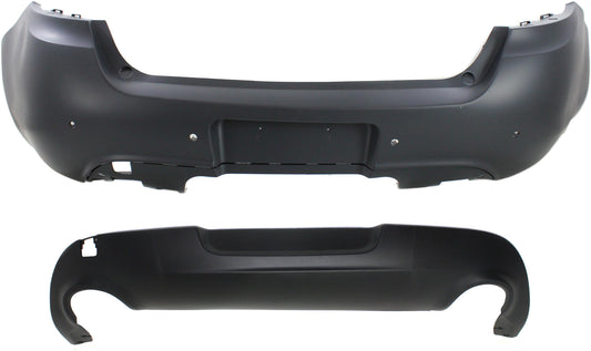 Rear Upper - Primed, Lower - Textured Bumper Cover CAPA Certified