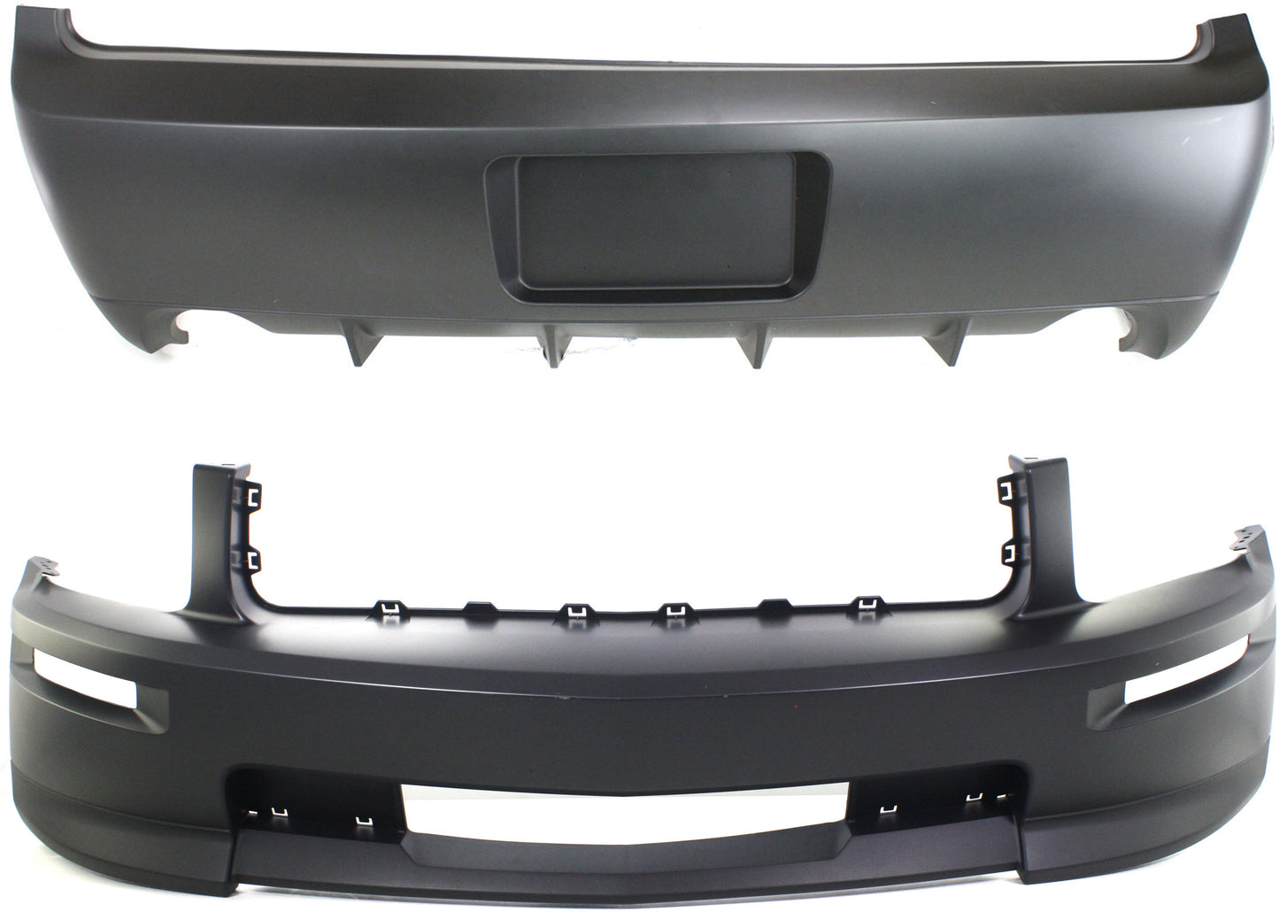 Front and Rear Primed Bumper Cover