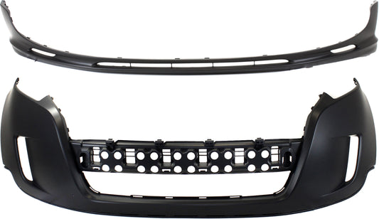 Front, Upper and Lower Bumper Covers, Primed