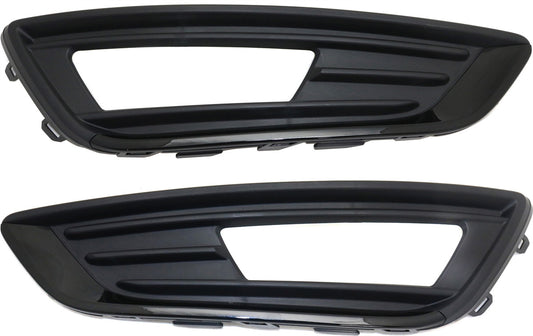 Front, Driver and Passenger Side Fog Light Trims, Textured Black, For Models With Sport Package