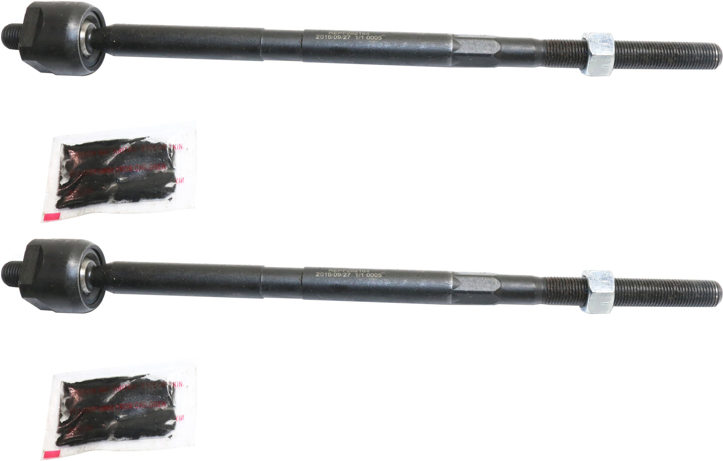 Передние, со стороны водителя и пассажира, внутренние наконечники рулевой тяги