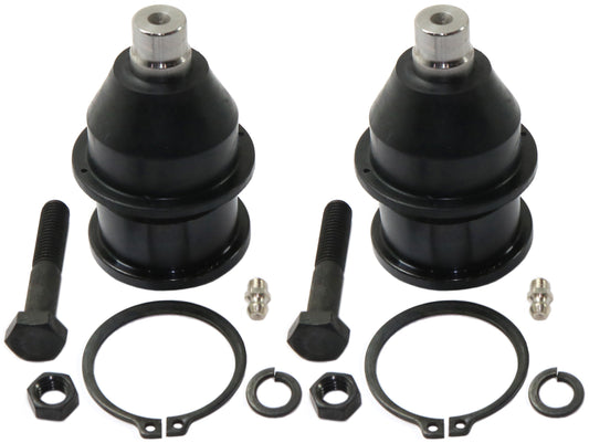 Передние, со стороны водителя и пассажира, верхние шаровые шарниры