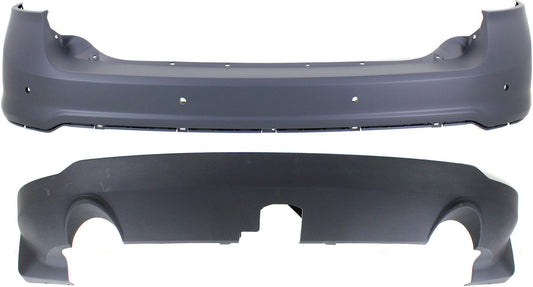 Rear, Upper and Lower Upper - Primed, Lower - Textured Bumper Cover CAPA Certified