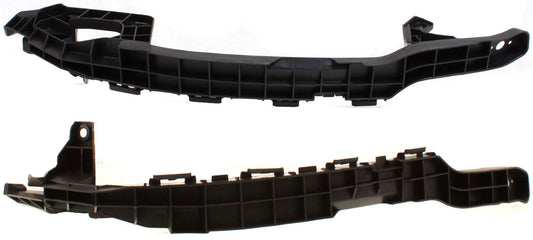 Front, Driver and Passenger Side Bumper Bracket, Sedan, Under the Headlights