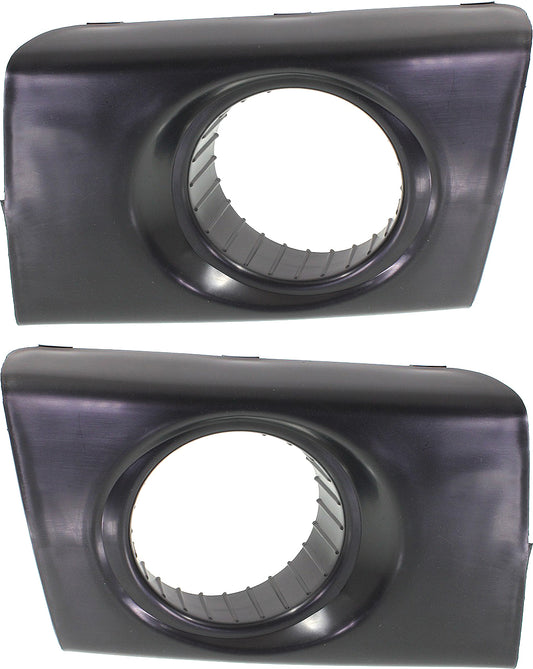 Front, Driver and Passenger Side Fog Light Trims, Primed