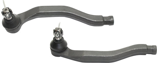 Передние, со стороны водителя и пассажира, внешние наконечники рулевой тяги