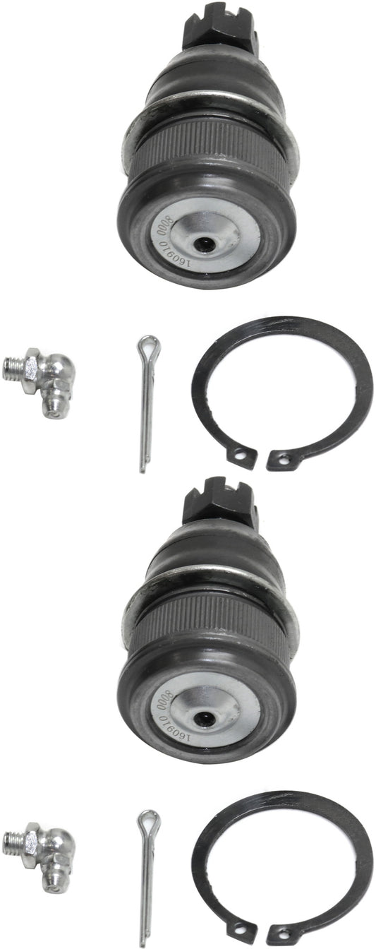 Передние, со стороны водителя и пассажира, нижние шаровые шарниры