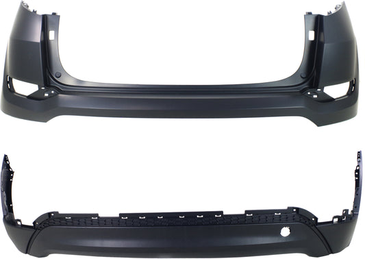 Rear, Upper and Lower Upper - Primed, Lower - Textured Bumper Cover CAPA Certified