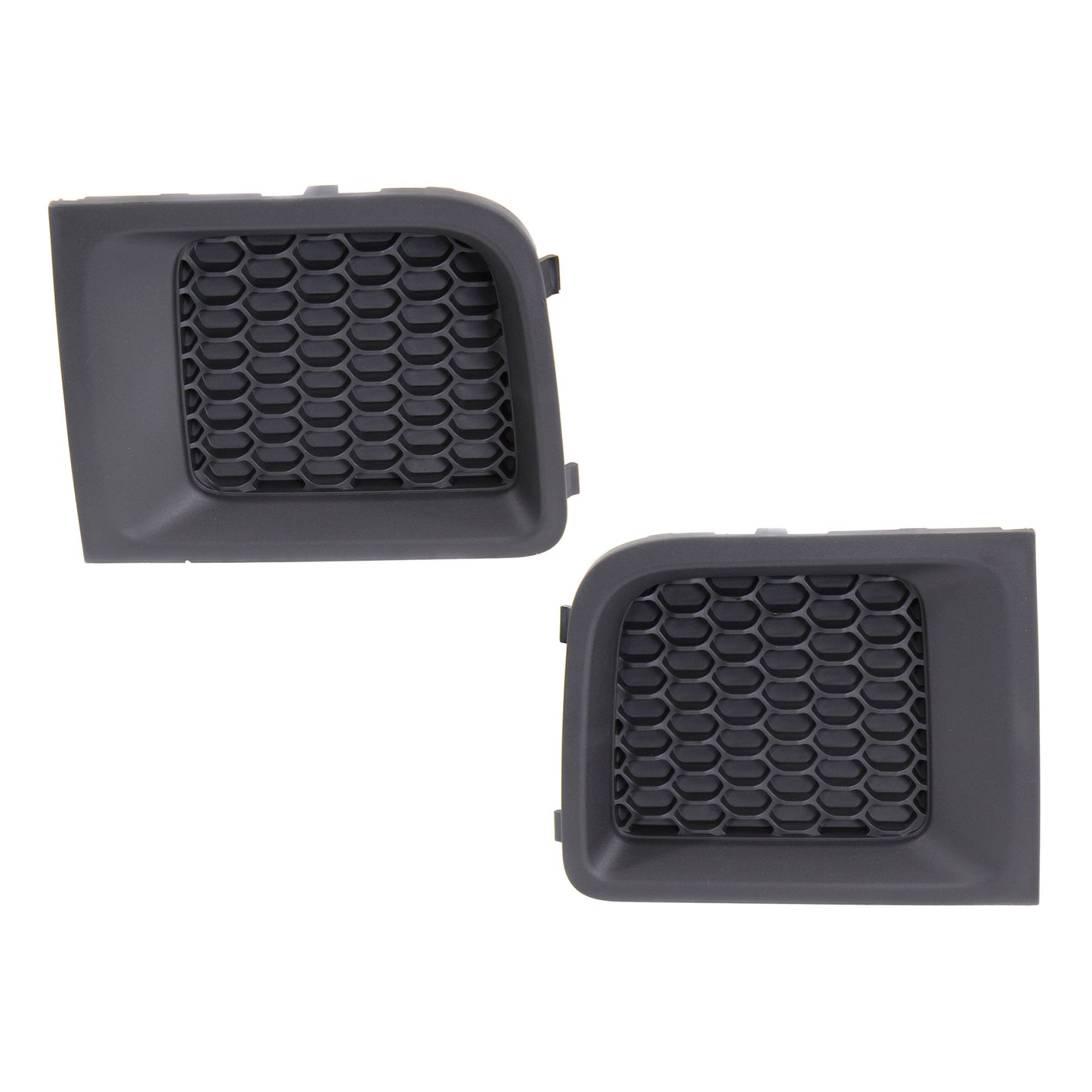 Решетки бампера спереди, со стороны водителя и пассажира, текстурированные черные