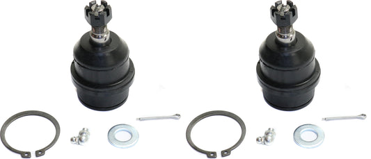 Передние, со стороны водителя и пассажира, нижние шаровые шарниры