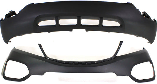 Front, Upper and Lower Bumper Covers, Primed, CAPA CERTIFIED