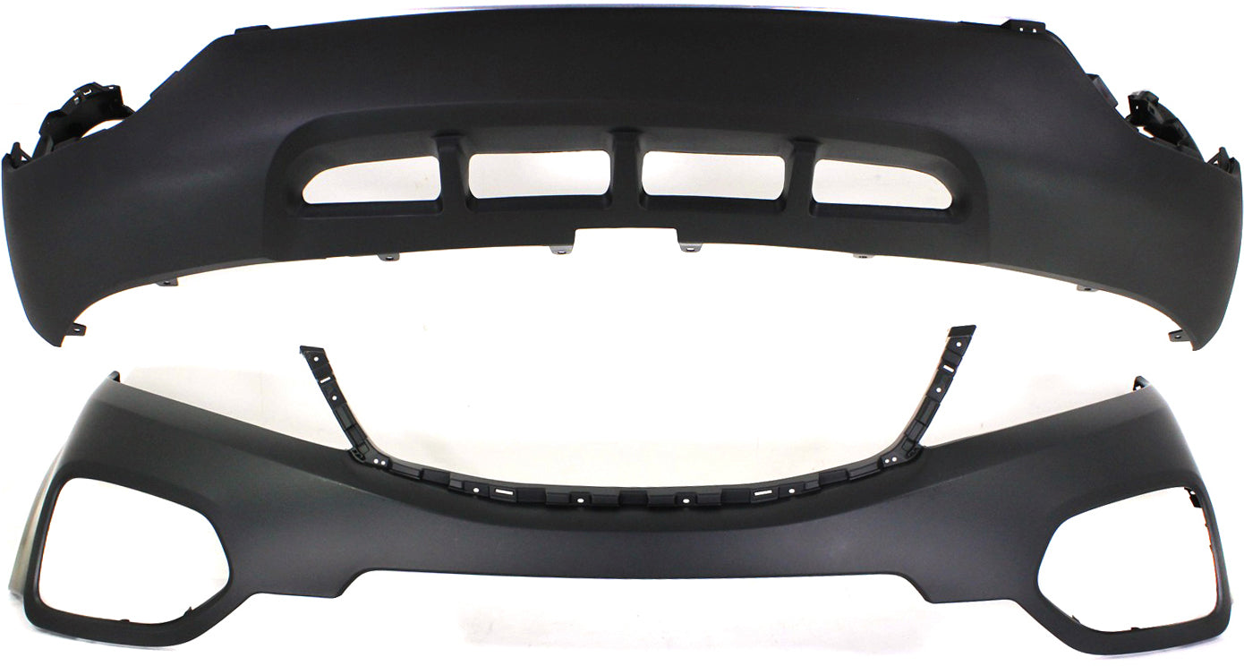 Front, Upper and Lower Bumper Covers, Primed, CAPA CERTIFIED