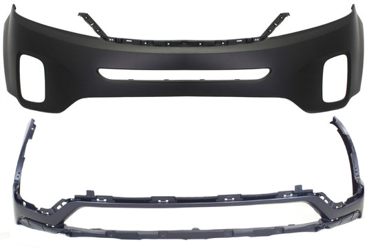 Front, Upper and Lower Bumper Covers, Primed