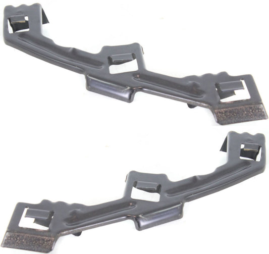 Front, Driver and Passenger Side Bumper Brackets, 1-Piece Bumper