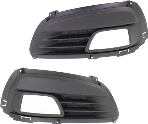 Front, Driver and Passenger Side Fog Light Trims, Primed