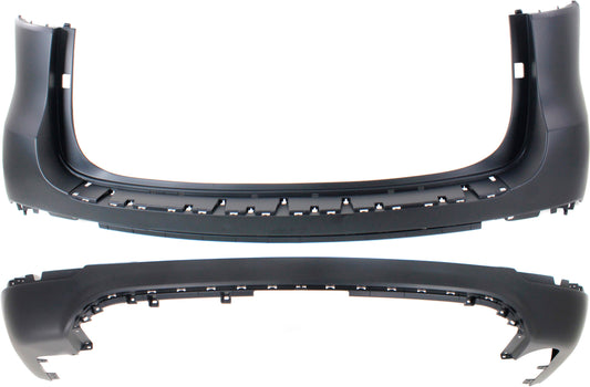 Rear, Upper and Lower Bumper Covers, Primed