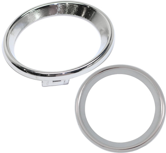 Накладки на противотуманные фары спереди, со стороны водителя и пассажира, хром