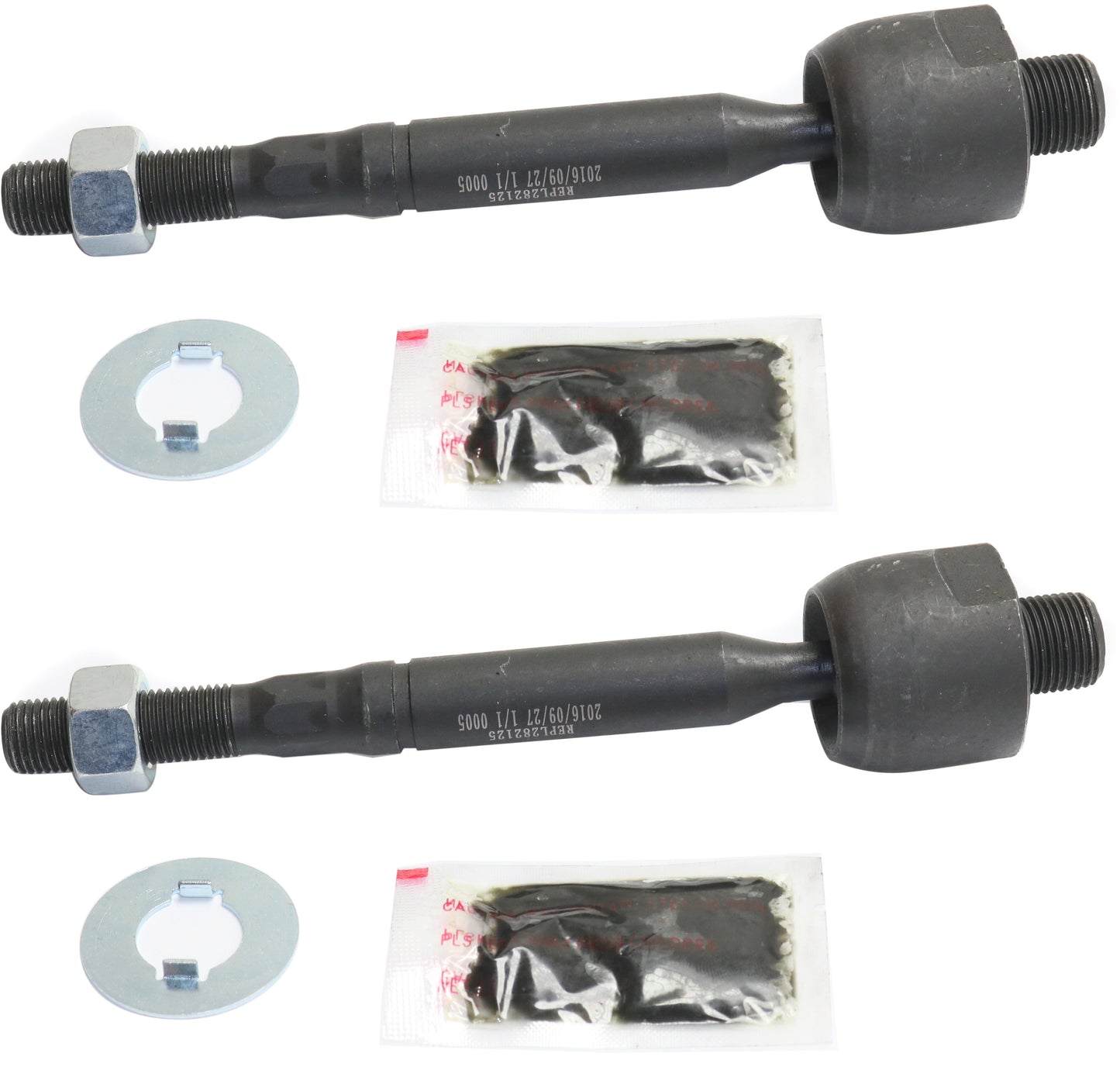 Передние, со стороны водителя и пассажира, внутренние наконечники рулевой тяги