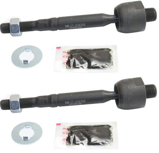 Передние, со стороны водителя и пассажира, внутренние наконечники рулевой тяги