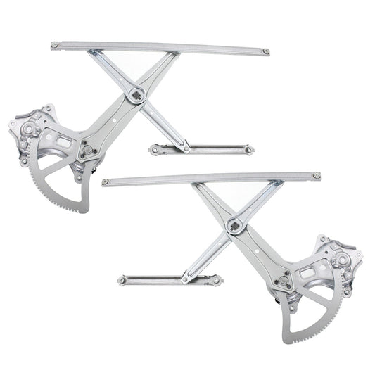 Front, Driver and Passenger Side Power Window Regulator, Without Motor