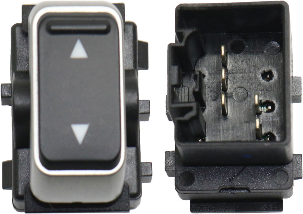 Front and Rear, Passenger Side Window Switches, Black