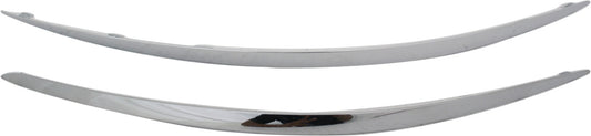 Front, Driver and Passenger Side Bumper Trims, Chrome